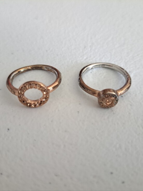 Coach Jewelry - Coach Fashion Rose Gold & Silver Circle Accent Ring Set - Unbranded